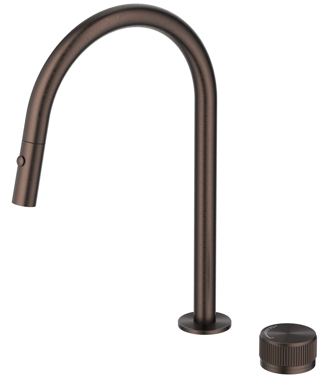BELLA VISTA MICA FLUTED PULL-OUT HOB MIXER SET