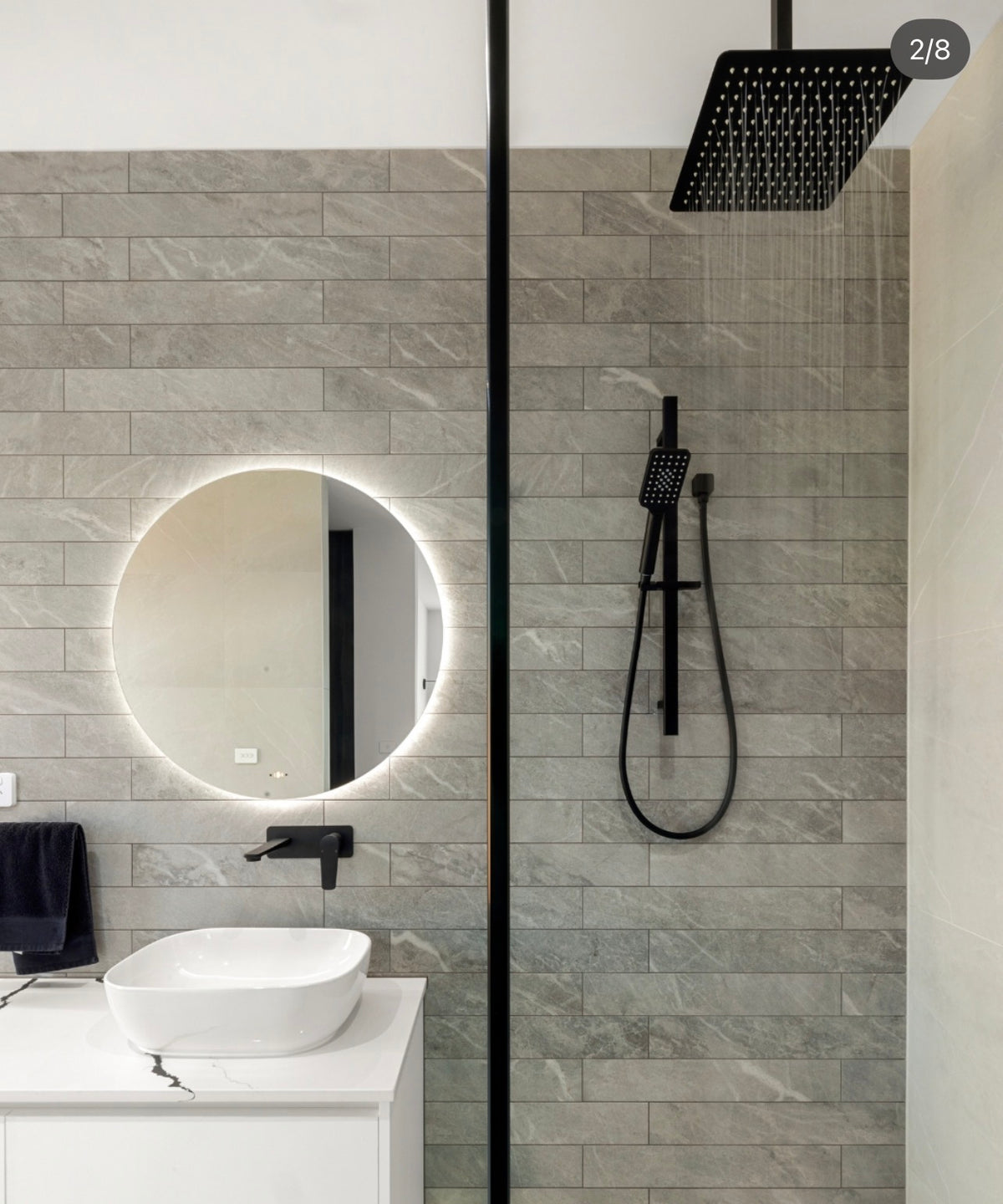 BELLA VISTA CRESTA SINGLE SHOWER RAIL