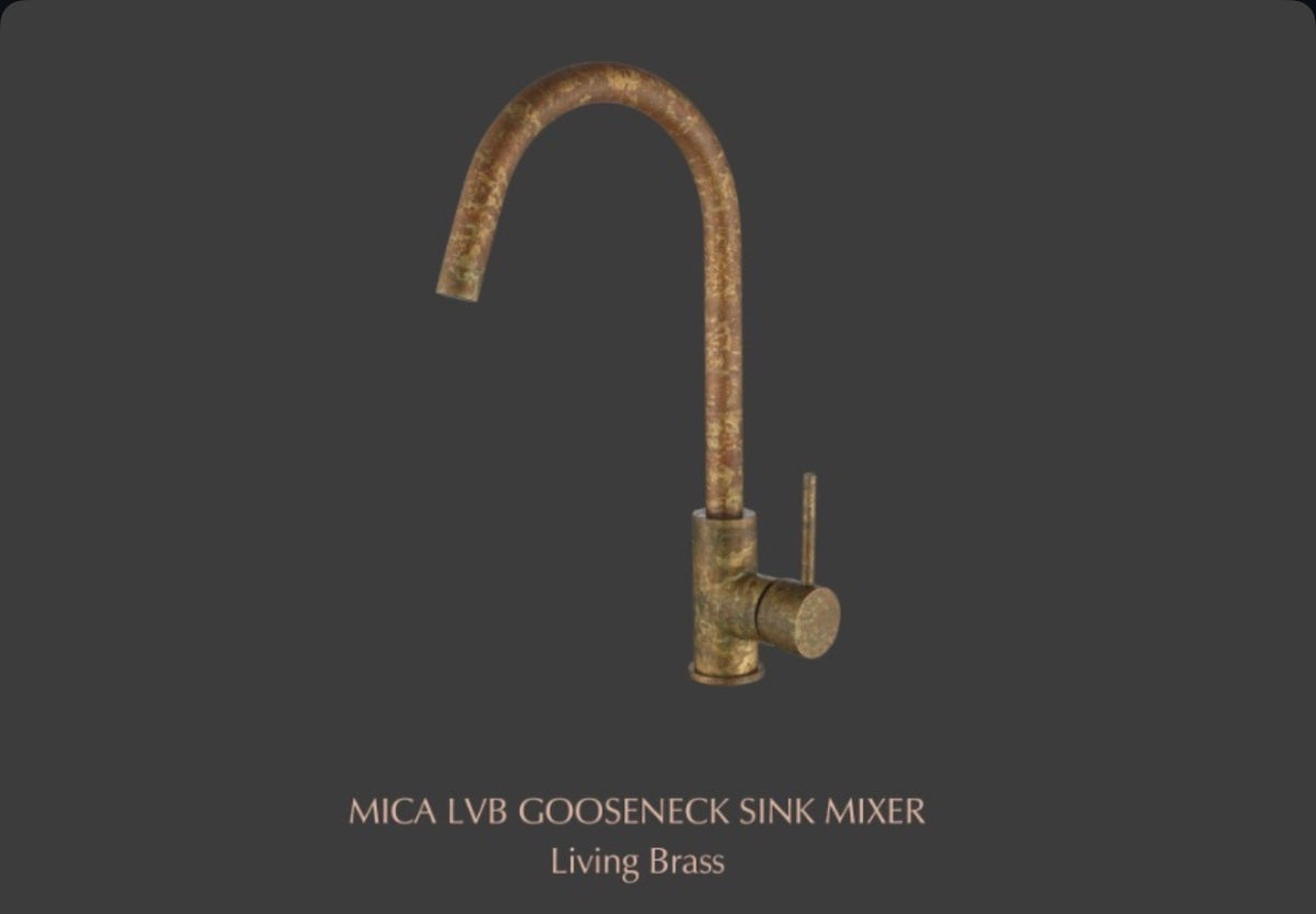 BELLA VISTA LVB MICA GOOSENECK SINK MIXER
