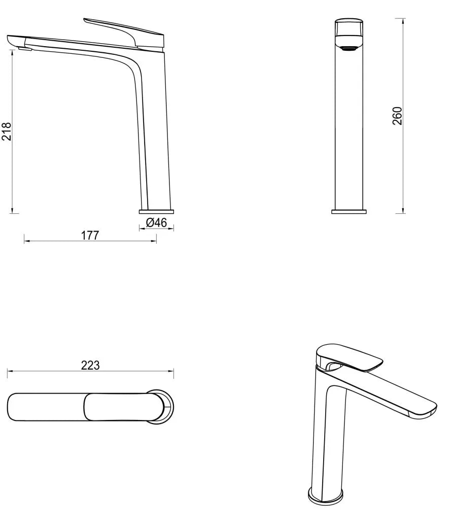 BELLA VISTA KAZA TALL BASIN MIXER