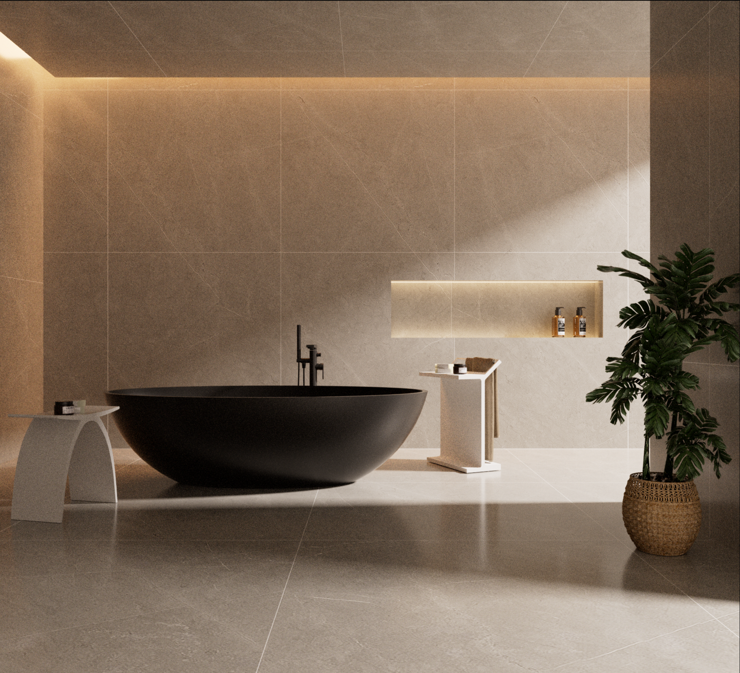 Ovalo Solid Surface Bathtub