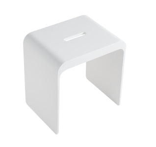 Chasey Solid Surface Stone Bath Stool LK-SCBS400-MW