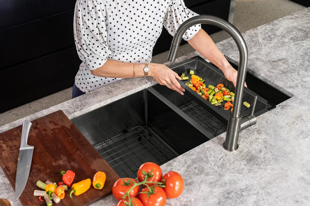 MEIR KITCHEN SINK COLANDER - PVD