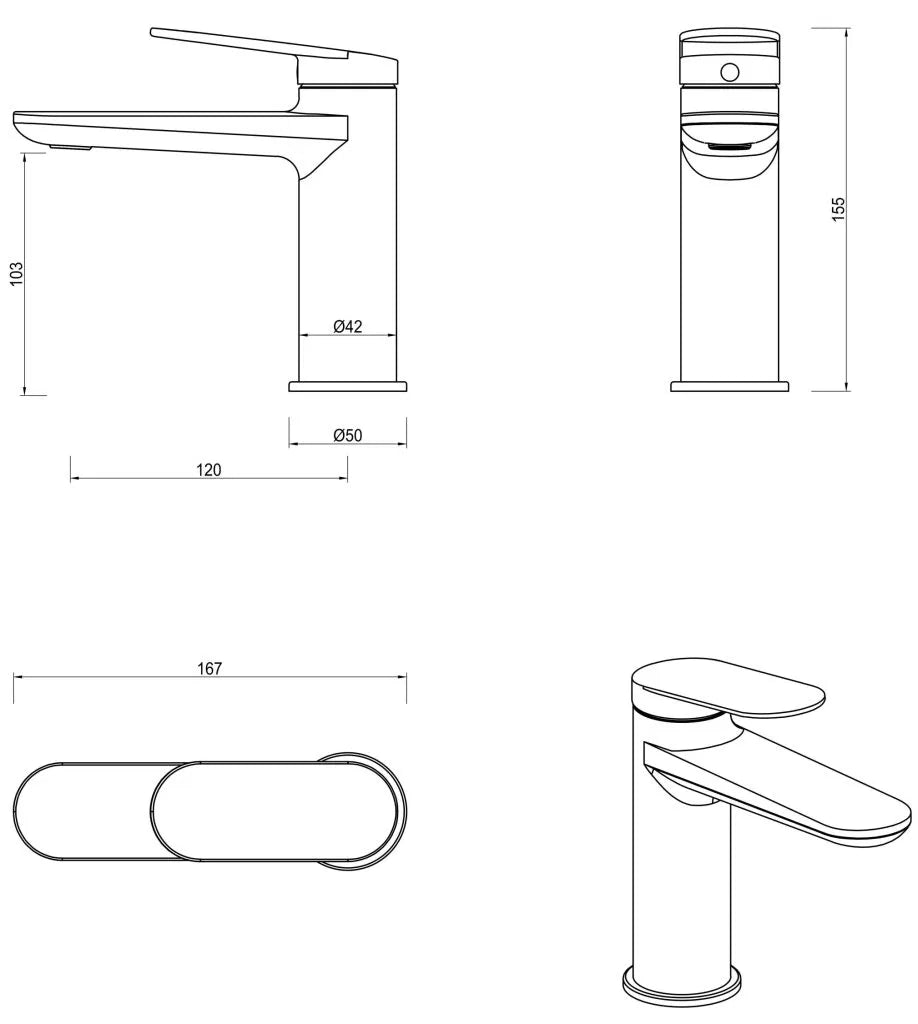 BELLA VISTA LANTRA BASIN MIXER