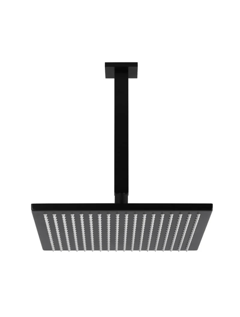 MEIR SQUARE CEILING SHOWER 300MM ROSE, 200MM DROPPER