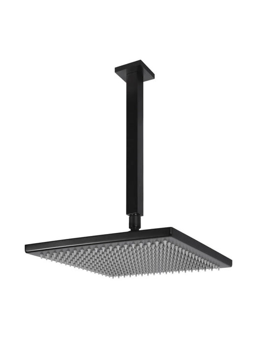 MEIR SQUARE CEILING SHOWER 300MM ROSE, 200MM DROPPER