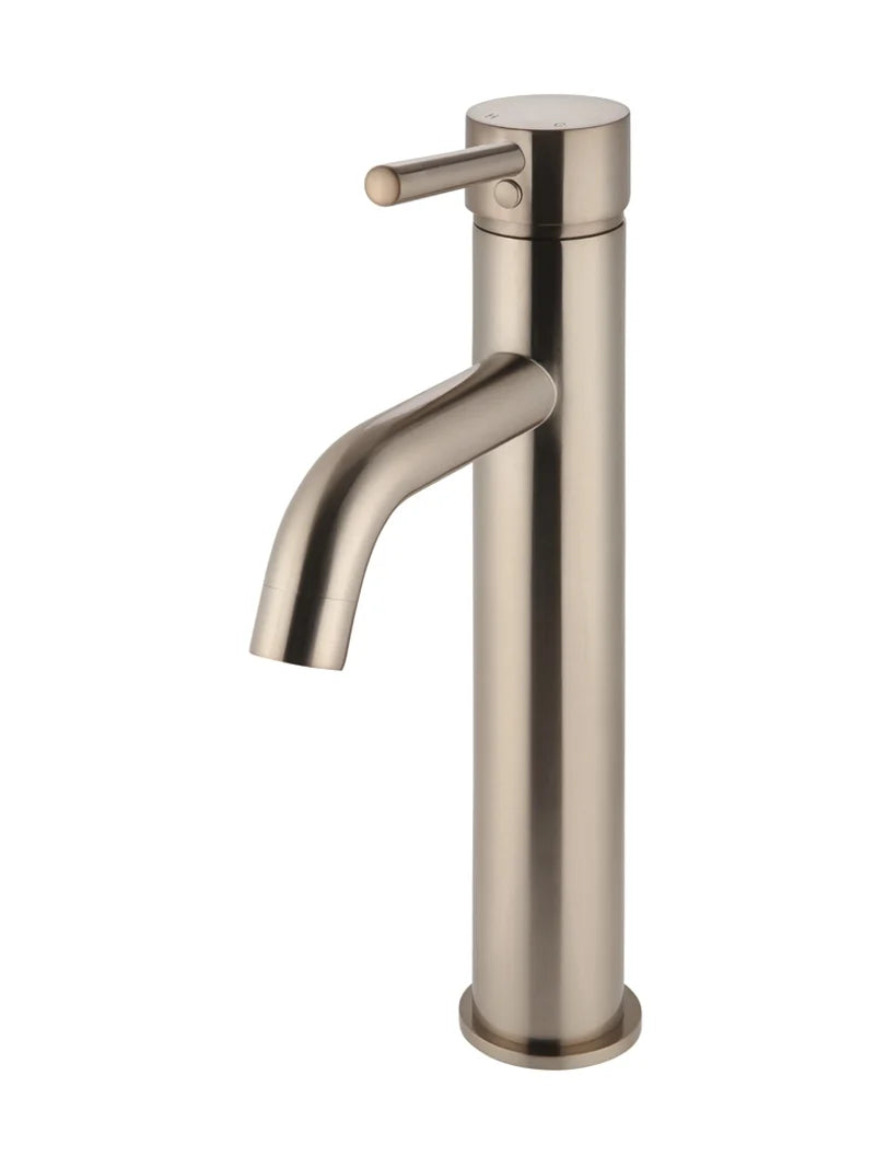 MEIR ROUND TALL BASIN MIXER CURVED