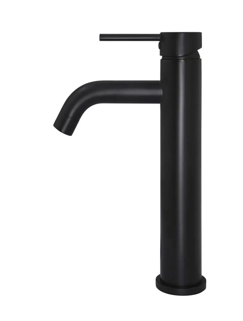 MEIR ROUND TALL BASIN MIXER CURVED