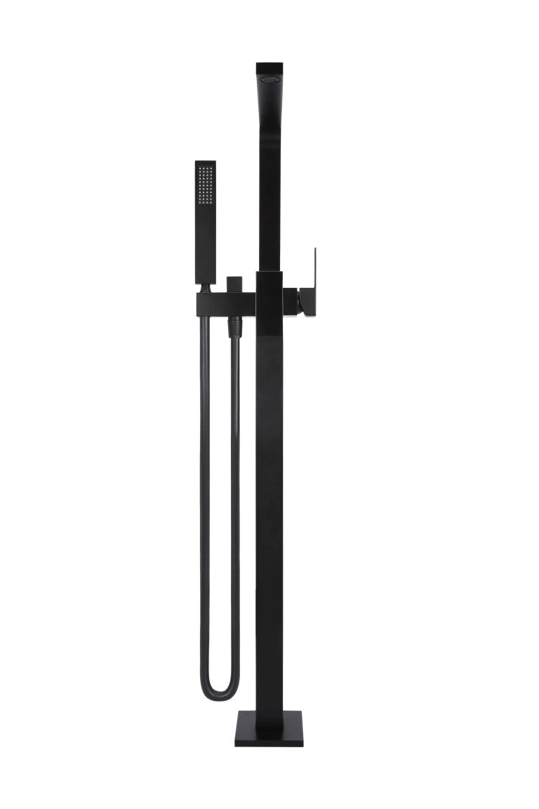 MEIR SQUARE FREESTANDING BATH SPOUT AND HAND SHOWER
