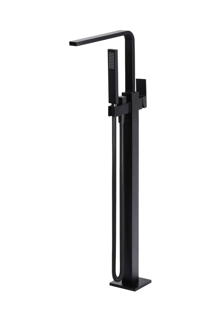 MEIR SQUARE FREESTANDING BATH SPOUT AND HAND SHOWER