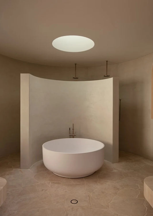 MEIR SQUARE FREESTANDING BATH SPOUT AND HAND SHOWER