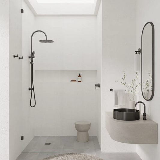 MEIR CURVAE SINGLE TOWEL RAIL 800MM