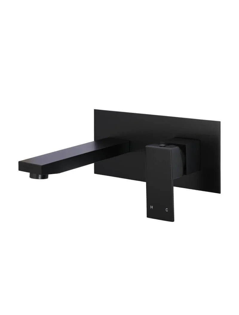 MEIR SQUARE WALL BASIN MIXER AND SPOUT