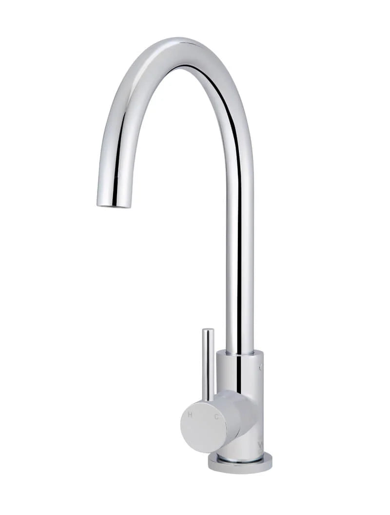 MEIR ROUND GOOSENECK KITCHEN MIXER TAP