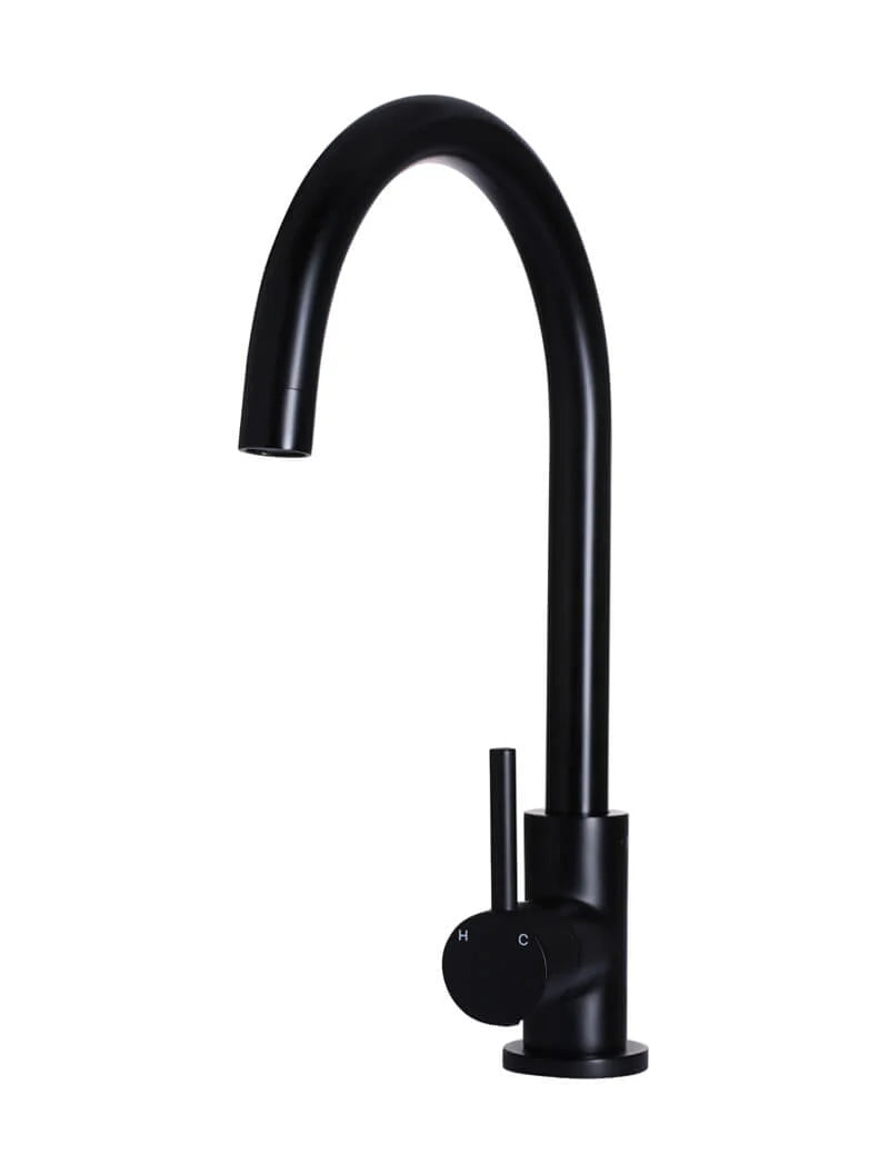 MEIR ROUND GOOSENECK KITCHEN MIXER TAP