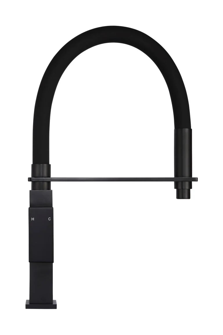 MEIR SQUARE FLEXIBLE KITCHEN MIXER TAP