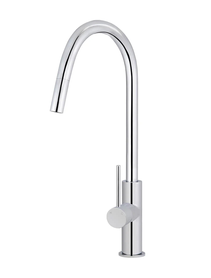 MEIR ROUND PICCOLA PULL OUT KITCHEN MIXER TAP