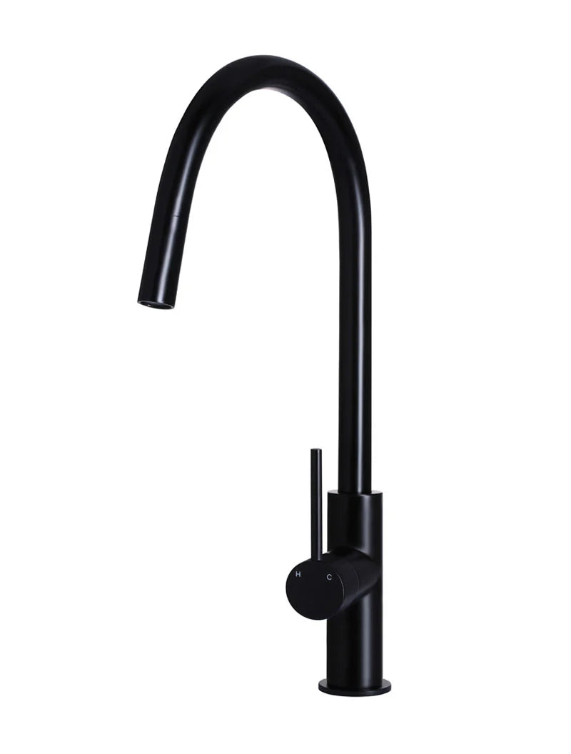 MEIR ROUND PICCOLA PULL OUT KITCHEN MIXER TAP