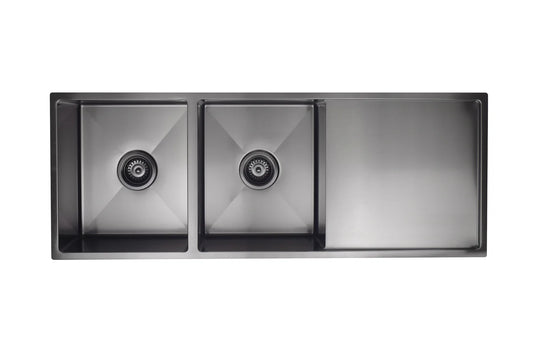 MEIR LAVELLO KITCHEN SINK - DOUBLE BOWL & DRAINBOARD 1160 X 440 - PVD