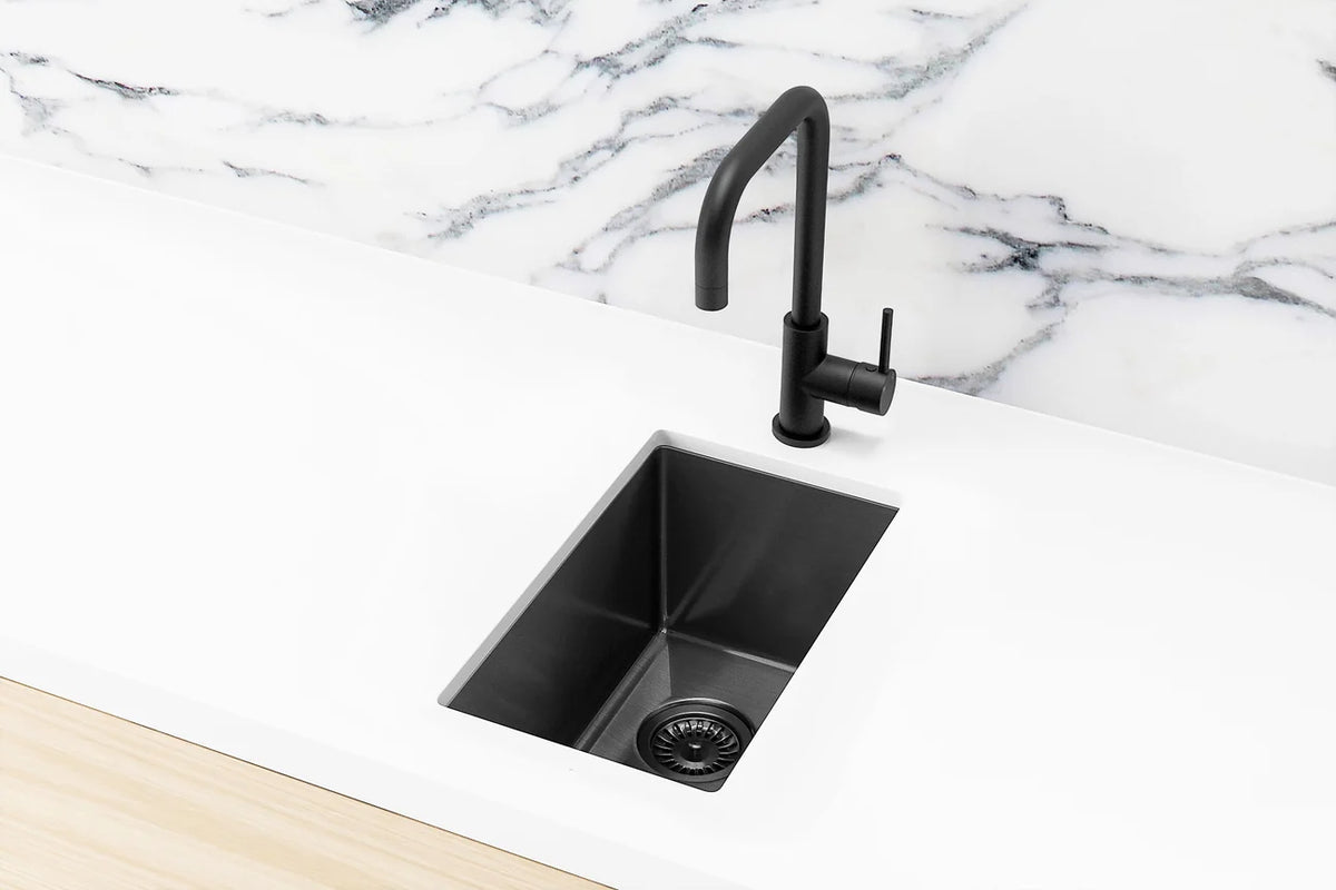 MEIR LAVELLO BAR SINK - SINGLE BOWL 382 X 272 - PVD BRUSHED