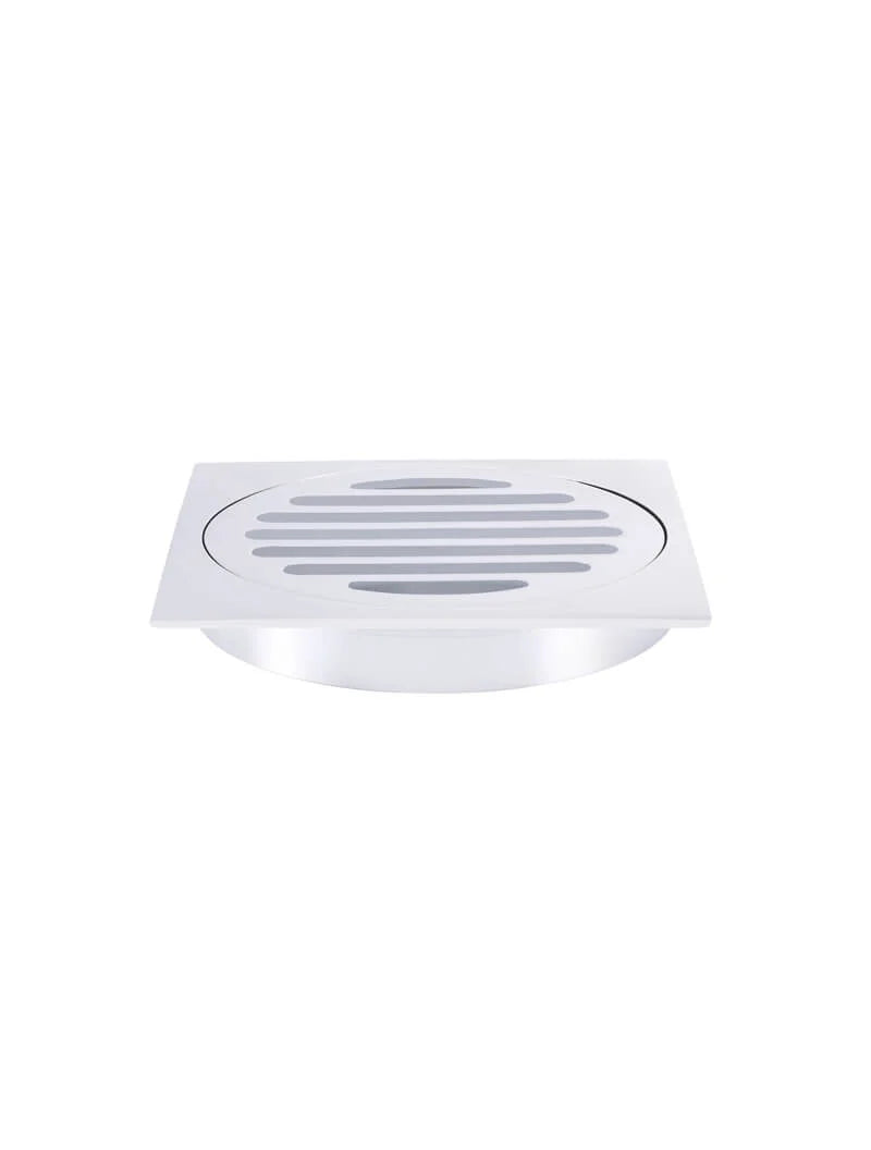 MEIR SQUARE FLOOR GRATE SHOWER DRAIN 100MM OUTLET