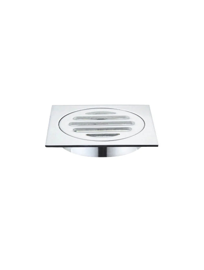 MEIR SQUARE FLOOR GRATE SHOWER DRAIN 80MM OUTLET