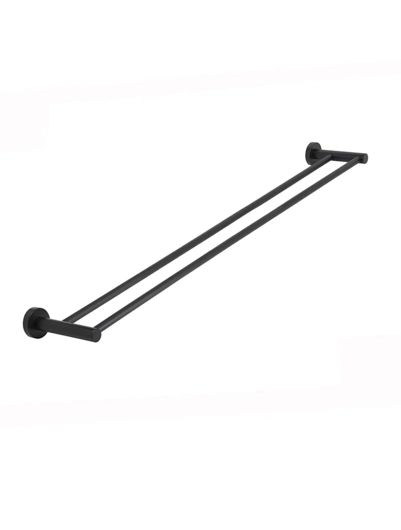 MEIR ROUND DOUBLE TOWEL RAIL 900MM
