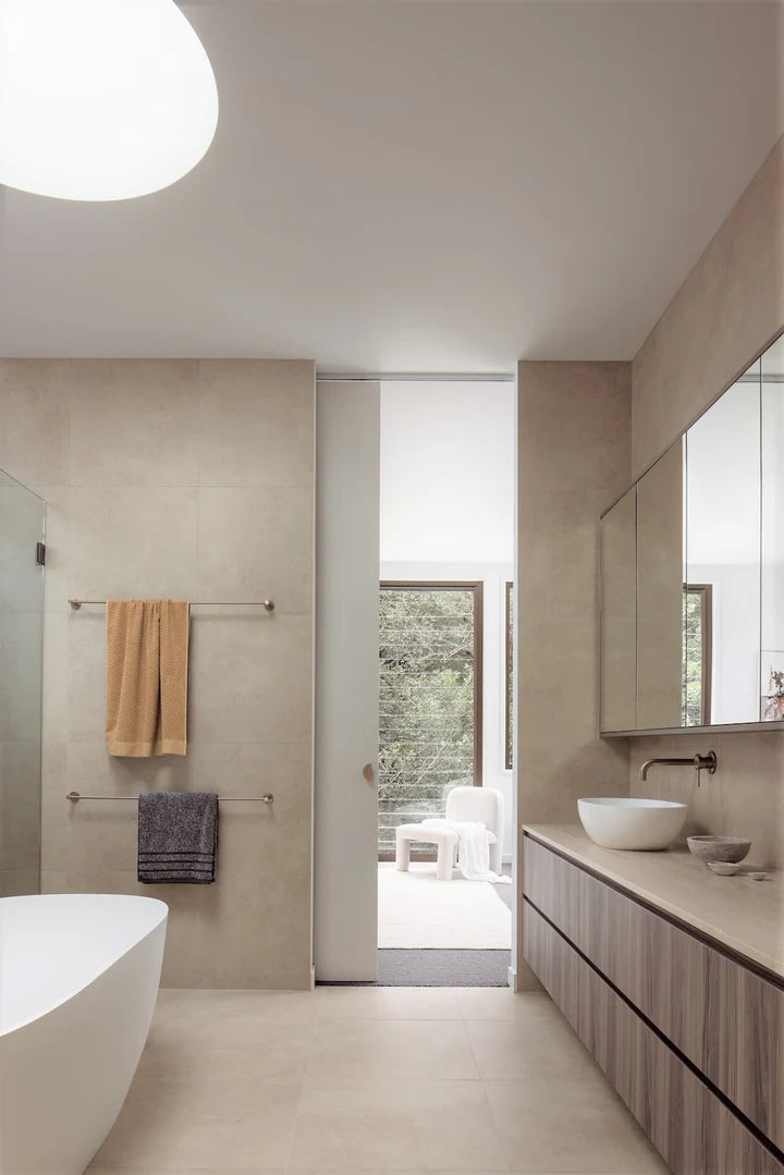 MEIR ROUND SINGLE TOWEL RAIL 300MM