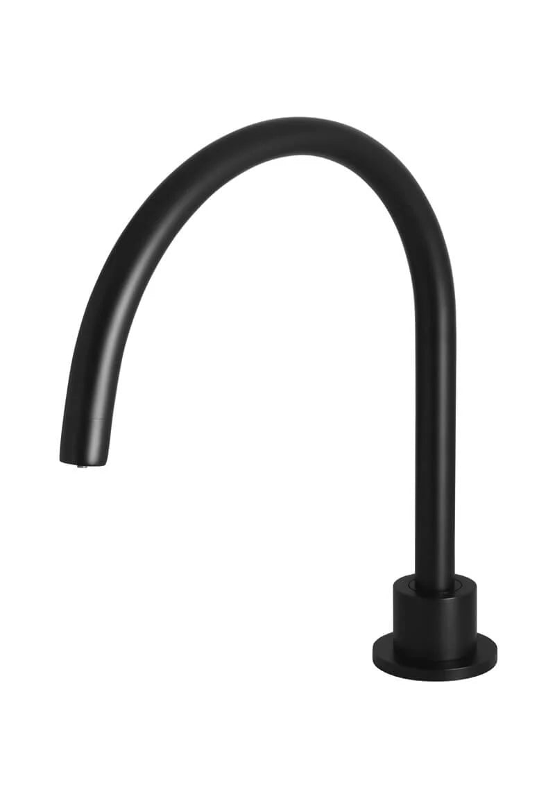 MEIR ROUND GOOSENECK HIGH-RISE SWIVEL HOB SPOUT