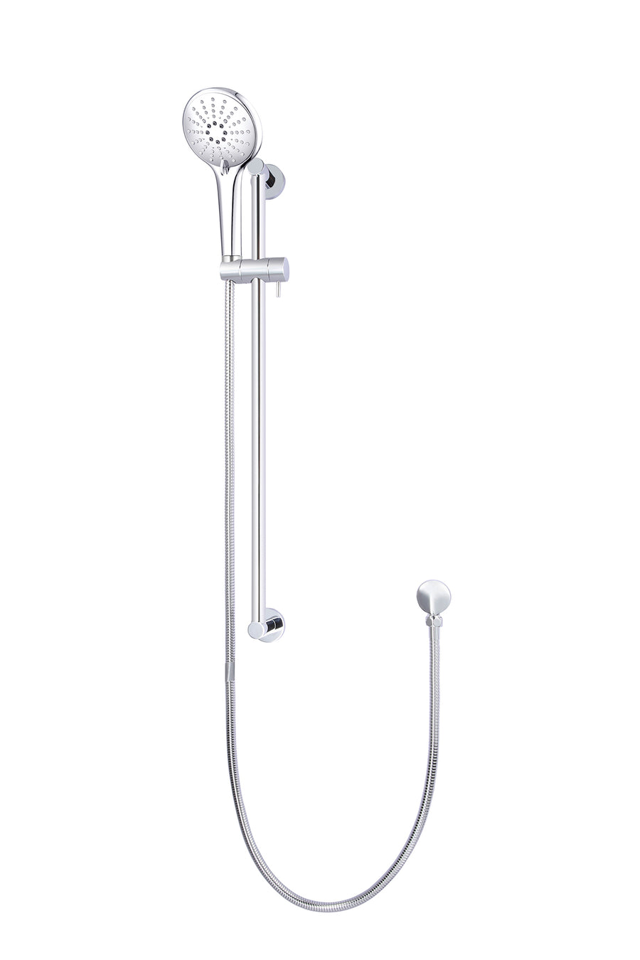 MEIR ROUND THREE FUNCTION HAND SHOWER ON RAIL COLUMN
