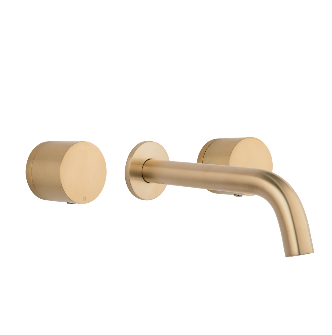 Milani Assembly Taps & Spout Set - Brushed Brass