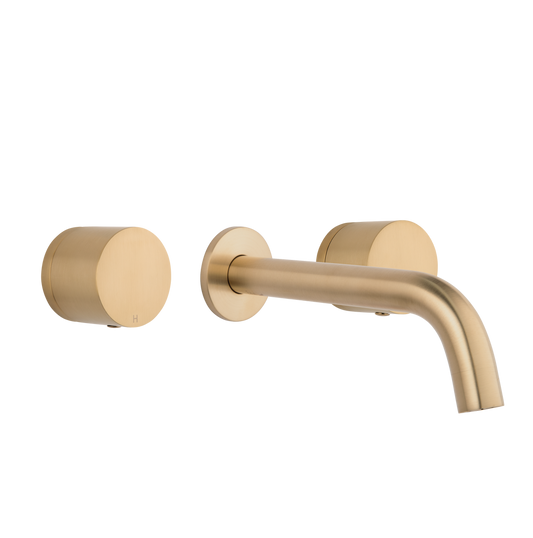 Milani Assembly Taps & Spout Set - Brushed Brass