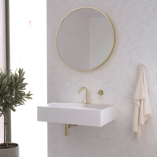 Mini Hob Spout - Brushed Brass