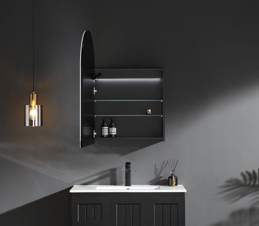 Olivia LED Mirror Cabinet OARSV6090MB-LED