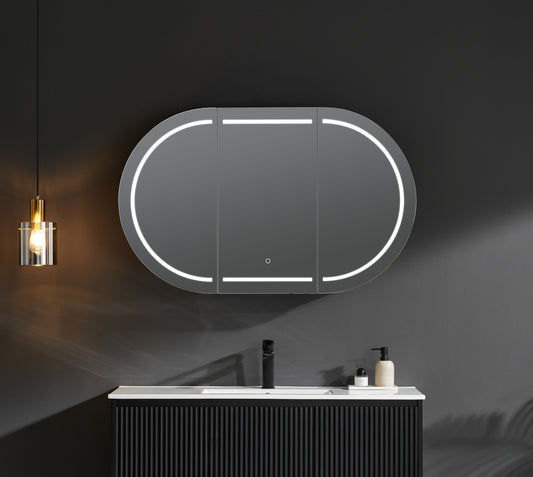 Olivia LED Mirror Cabinet OPLSV1275MB-LED