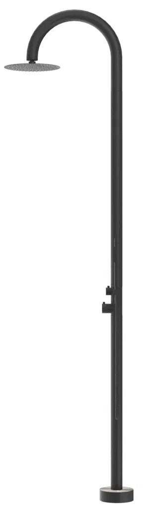 BELLA VISTA MICA GOOSENECK FREESTANDING OUTDOOR SHOWER