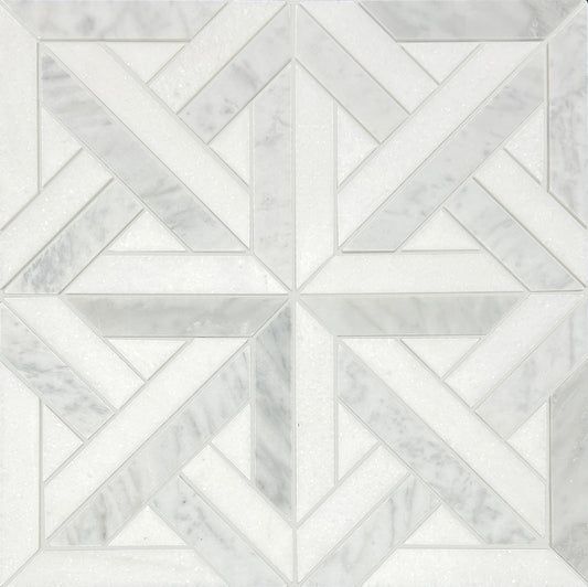 PARQUET CARRARA + THASSOS
