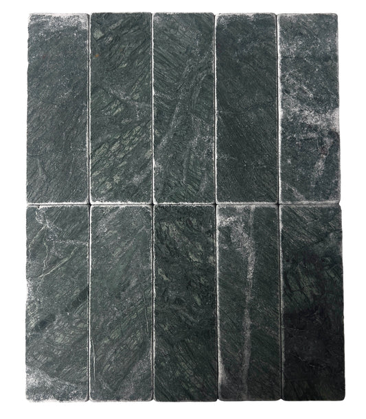 VERDE SUBWAY TUMBLED 200X65X10MM