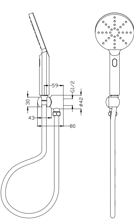 BELLA VISTA MICA AIR HAND SHOWER