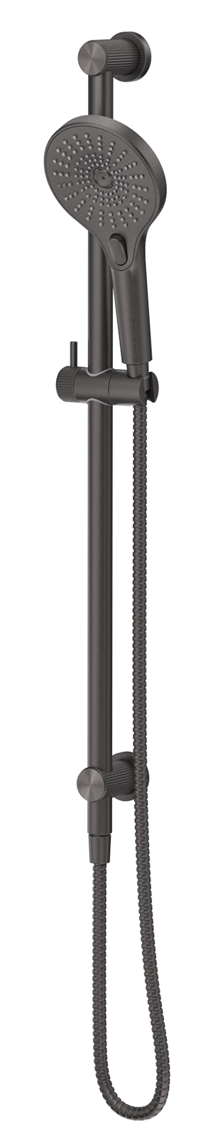 BELLA VISTA MICA FLUTED SHOWER RAIL- INBUILT INLET