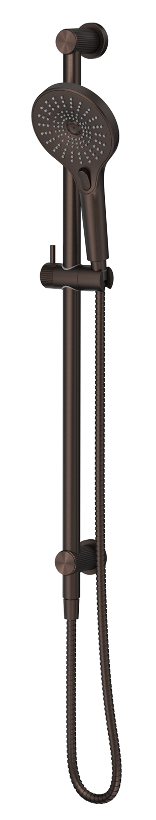 BELLA VISTA MICA FLUTED SHOWER RAIL- INBUILT INLET