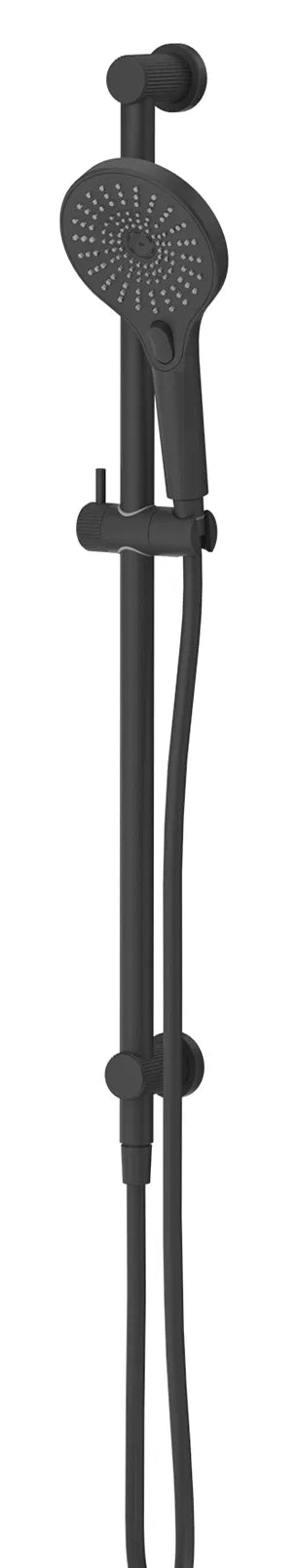 BELLA VISTA MICA FLUTED SHOWER RAIL- INBUILT INLET