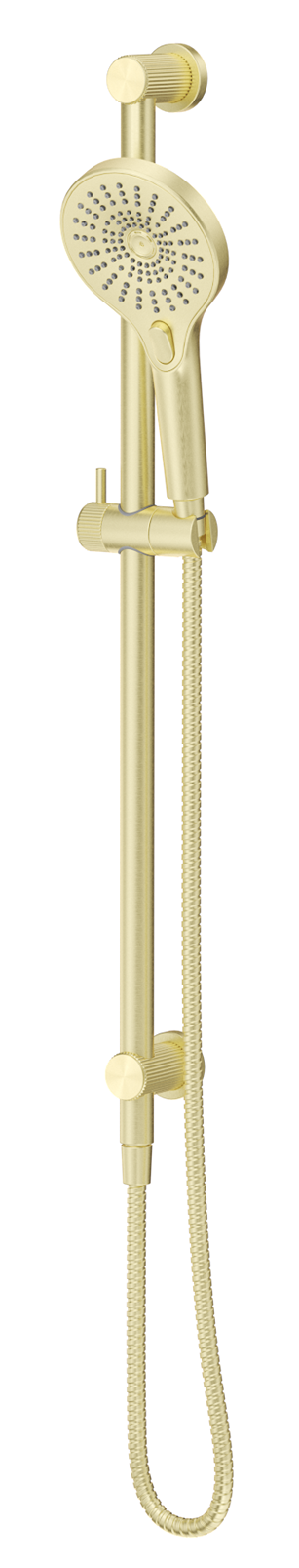BELLA VISTA MICA FLUTED SHOWER RAIL- INBUILT INLET