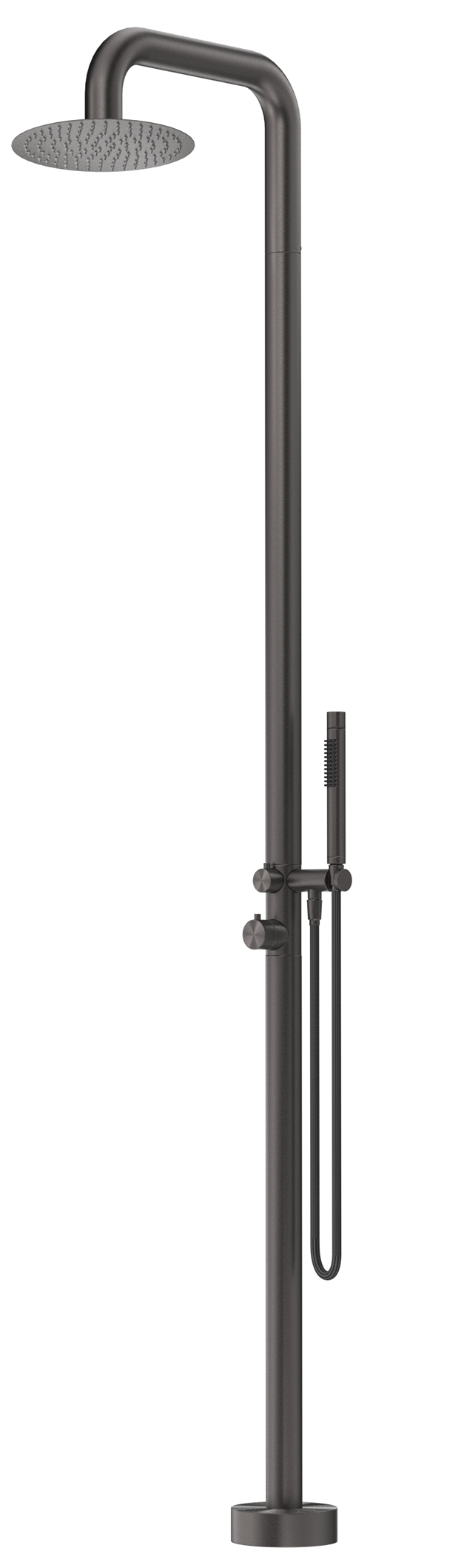 BELLA VISTA MICA SOFT SQUARE FREESTANDING OUTDOOR SHOWER