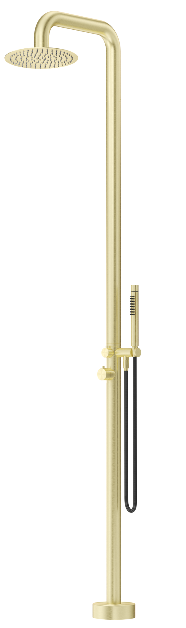 BELLA VISTA MICA SOFT SQUARE FREESTANDING OUTDOOR SHOWER