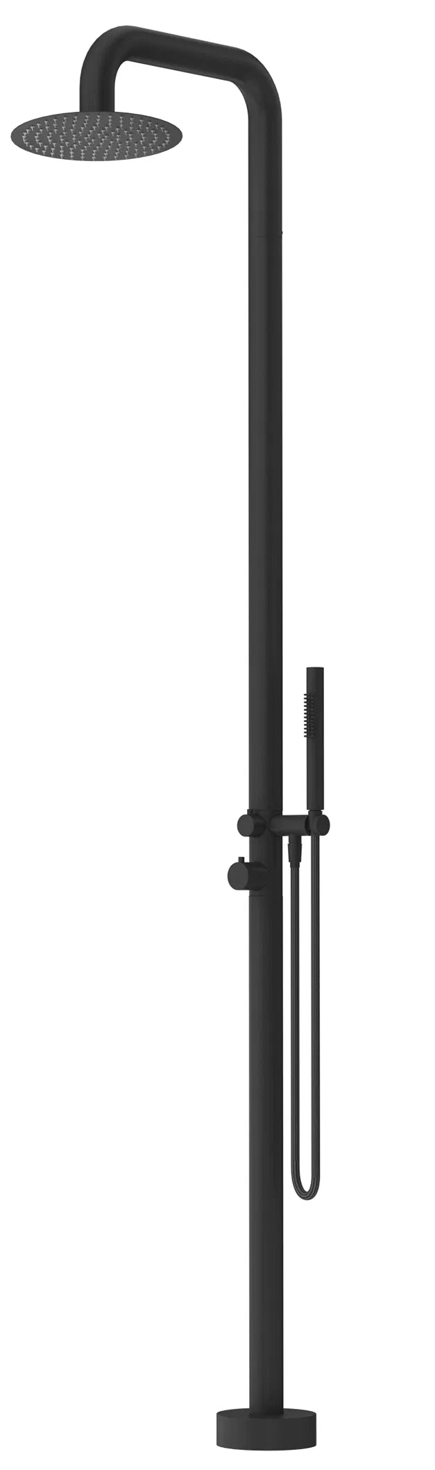 BELLA VISTA MICA SOFT SQUARE FREESTANDING OUTDOOR SHOWER