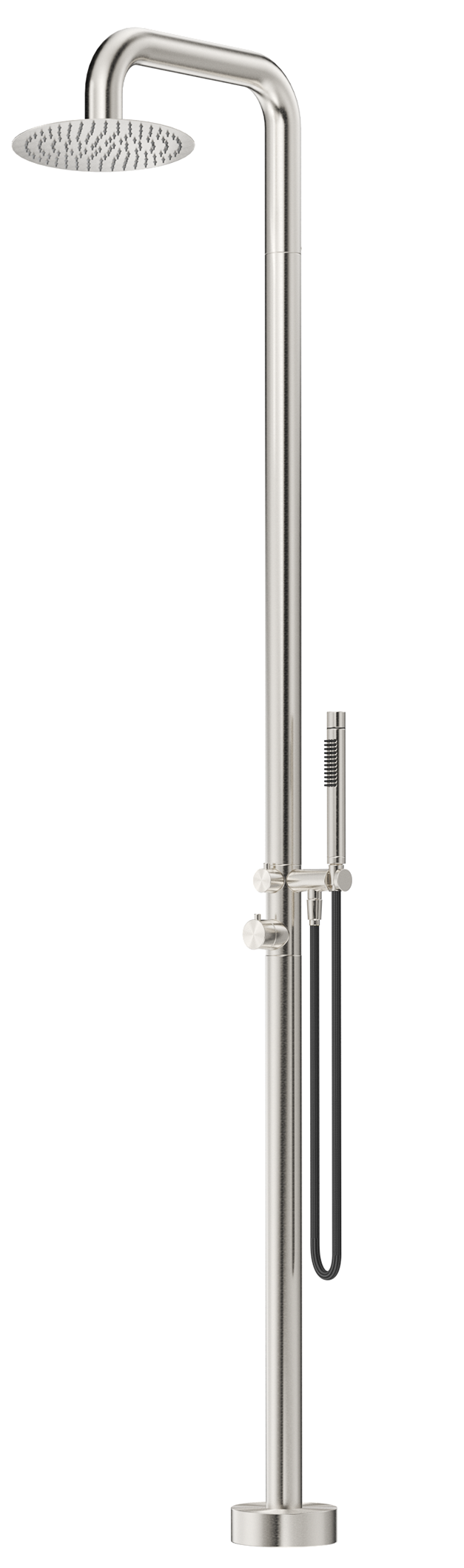 BELLA VISTA MICA SOFT SQUARE FREESTANDING OUTDOOR SHOWER