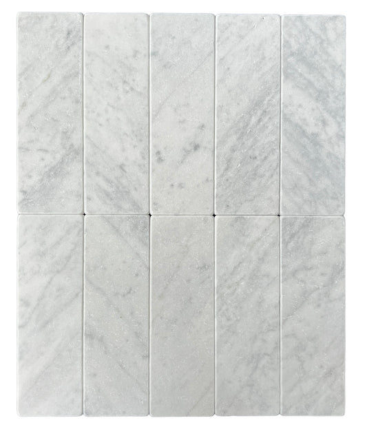 SUBWAY CARRARA TUMBLED 200X65X10MM