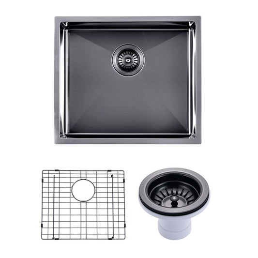 510x450x230mm Gunmetal Stainless Steel PVD Single Bowl Kitchen Sink