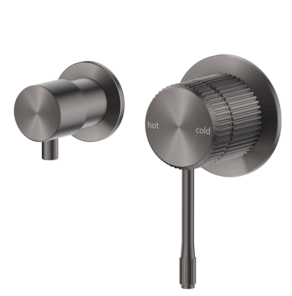 BELLA VISTA MICA FLUTED SHOWER MIXER DIVERTER-SIDEWAYS